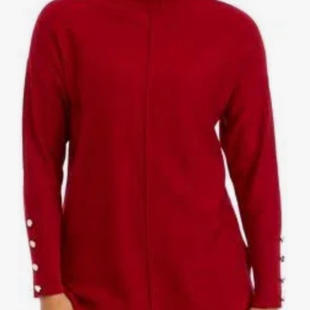 Anne Klein Women's  Sweater Long Sleeve with Buttons Anne Klein Knitwear